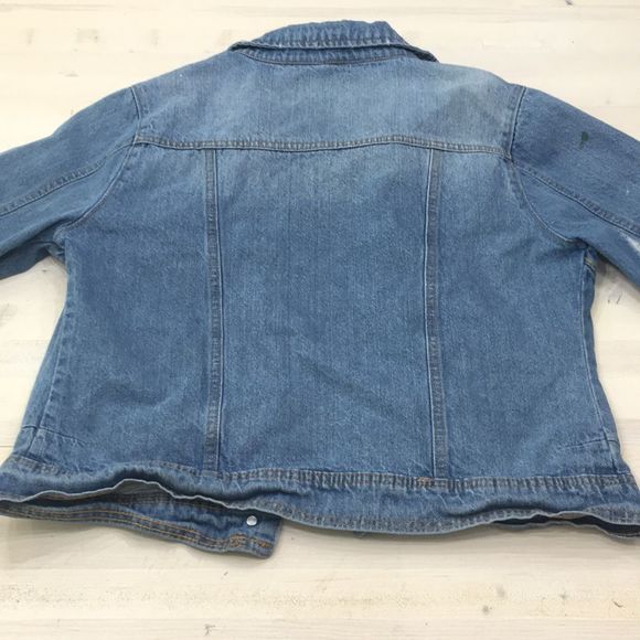 Blue Age Jeans distressed denim jacket sz M - Picture 5 of 6